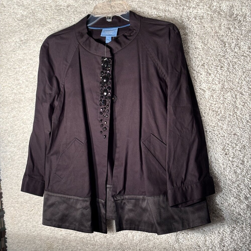 WOMENS BLACK SHIRT. NEW SIZE LARGE VERA WANG